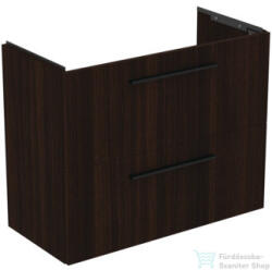 Ideal Standard I. Life S 80x37, 5 cm-es 2 fiókos fali szekrény mosdó és fogantyú nélkül, Coffee oak T5295NW (T5295NW)