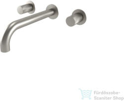 Bugnatese MOON falsík alatti mosdó csaptelep 22 cm-es kifolyóval, leeresztő nélkül, belső egységgel, szálcsiszolt nikkel 7169NS (7169NS)