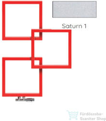 Radeco LOCO 3 970x685 design radiátor, SATURN 1 (metál jégszürke) színben, jobbos (Radeco_LOCO_3_J_SATURN1)