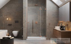 Radaway Essenza Pro DWJ 110 zuhanyajtó, szálcsiszolt réz, jobbos 10099110-93-01R (10099110-93-01R)