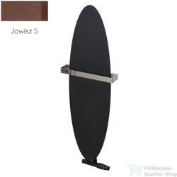 Radeco ORRO 990x280 ovális design radiátor törölközőtartó nélkül, JOWISZ 5 (matt barna) színben (Radeco_ORRO_JOWISZ5)