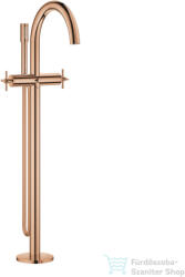 GROHE ATRIO szabadon álló kádtöltő csaptelep zuhanyszettel, alaptest nélkül, Warm Sunset 25272DA0 (25272DA0)