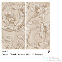 Marazzi Mystone Travertino Navona Panello Classic 120x120 cm-es fali csempe M9P3 (M9P3)