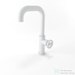 Bugnatese MILLENOVECINQUANTA magasított mosdó csaptelep leeresztő nélkül, matt fehér 4613SBI (4613SBI)