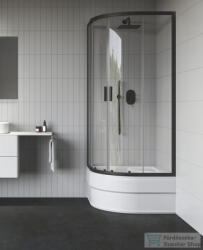RAVAK BLIX II NBLCP4 Sabina 90x90 negyedköríves tolóajtós zuhanykabin, transparent üveg, fekete 3BM70340Z1 (3BM70340Z1)