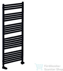 Radeco PINO K AK6-500/EP 1450x530 törölközőszárítós radiátor, MERKURY 8 (selyemfényű fekete) színben (Radeco_PINO_K_AK6_500_EP_MERKURY8)