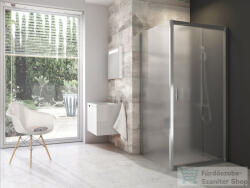 RAVAK BLIX BLDP2+BLPS 100x100 cm-es tolóajtós zuhanykabin, króm+grape 0PVA0C00ZGSET100BLPS100 (0PVA0C00ZGSET100BLPS100)