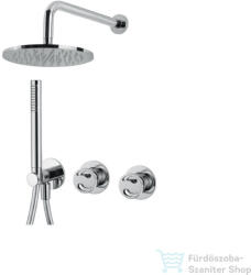 Bugnatese MILLENOVECINQUANTA falsík alatti zuhanyrendszer 22, 5 cm-es esőztetővel, belső egységgel, zuhanyszettel, króm 4601HCR (4601HCR)
