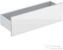 Geberit ACANTO 45 cm-es fali polc, matt fehér/fehér/üveg 500.617. 01.2 (500617012)