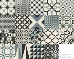 Marazzi D_Segni Decoro Mix Freddi 20x20 cm-es padlólap M0UT (M0UT)