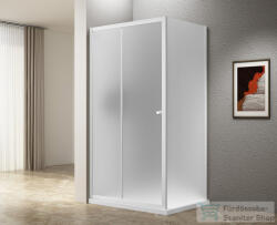 SAPHO UGGA tolóajtó oldalfallal, 1000x900mm, Brick üveg, fehér (AWS100-02) (AWS100-02) - furdoszoba-szaniter