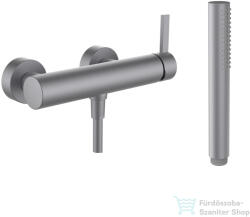 Laufen KARTELL zuhany csaptelep zuhanyszettel, PVD szálhúzott rozsdamentes acél H3313370901411 (H3313370901411)