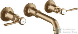 Hansgrohe AXOR Montreux falsík alatti mosdó csaptelep nem zárható leeresztővel, szálcsiszolt bronz 16534140 (16534140)