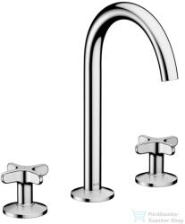 Hansgrohe AXOR ONE 170 3 üléses mosdó csaptelep, klik-klak leeresztővel, króm 48040000 (48040000)