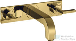 Hansgrohe AXOR Citterio falsík alatti mosdó csaptelep 22, 6 cm-es kifolyóval, polírozott arany hatású 39148990 (39148990)