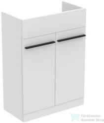 Ideal Standard I LIFE A 60x30 cm-es 2 ajtós álló alsószekrény mosdó, munkalap és fogantyú nélkül, matt fehér T5262DU (T5262DU)