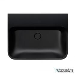 Duravit HAPPY D. 2 PLUS 50x40 cm-es ráültethető csiszolt mosdó csaplyuk nélkül, antracit matt 2360501360 (2360501360)
