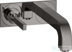 Hansgrohe AXOR Citterio falsík alatti mosdó csaptelep 22 cm-es kifolyóval, polírozott fekete króm 39115330 (39115330)