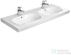 Duravit D-CODE 120 cm-es bútorral aláépíthető dupla mosdó csaplyukkal, 03481200002 (03481200002)