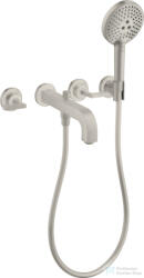 Hansgrohe AXOR CITTERIO falsík alatti kádtöltő csaptelep zuhanyszettel, rozsdamentes acél hatású 39448800 (39448800)