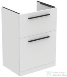 Ideal Standard I. LIFE A 60x44 cm-es 2 fiókos álló szekrény mosdó és fogantyú nélkül, Matt fehér T5273DU (T5273DU)