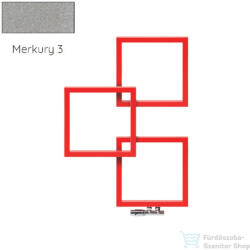 Radeco LOCO 3 970x685 design radiátor, MERKURY 3 (metál világosszürke) színben, balos (Radeco_LOCO_3_B_MERKURY3)