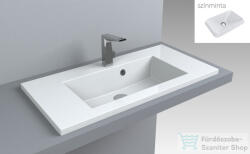 LunArt Liam 800 79, 6x39, 7 cm-es beépíthető öntöttmárvány mosdó, matt fehér 5999123001177 (5999123001177)