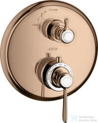 Hansgrohe Axor Montreux termosztátos falsík alatti kád/zuhany csaptelep, polírozott vörös arany hatású 16801300 (16801300)