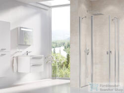 RAVAK CHROME CRV2+CRV2 90x110 cm-es nyílóajtós, sarokbelépős zuhanykabin, króm/transparent 1QV70C00Z1SET90110 (1QV70C00Z1SET90110)