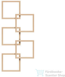 Radeco LOCO 5 1540x685 design radiátor, SATURN 7 (metál homok) színben, jobbos (Radeco_LOCO_5_J_SATURN7)