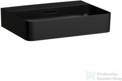 Laufen Val SaphirKeramik 55x42 cm-es mosdó csaplyuk nélkül, matt fekete H8102827161091 (H8102827161091)