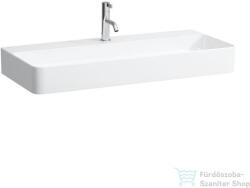 Laufen Val SaphirKeramik 95x42 cm-es mosdó 1 csaplyukkal, túlfolyó nélkül, LCC bevonattal, fehér H8102874001111 (H8102874001111)