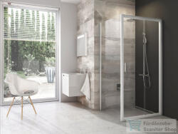 RAVAK BLIX BLDP2+BLPS 100x90 cm-es tolóajtós zuhanykabin, Fehér+transparent 0PVA0100Z1SET100BLPS90 (0PVA0100Z1SET100BLPS90)