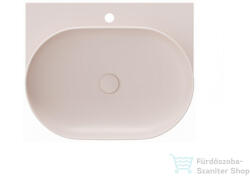 RAVAK YARD 60 mosdó tartókonzol nélkül, csaptelep furattal, Alabaster pink XJX0G260000 (XJX0G260000)