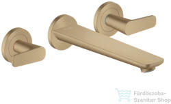 Hansgrohe AXOR CITTERIO C falsík alatti kádtöltő csaptelep, zuhany csatlakozó és alaptest nélkül, szálcsiszolt bronz 49482140 (49482140)