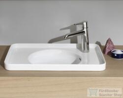 Laufen Val SaphirKeramik 55x36 cm-es beültethető mosdó, 1 csaplyukkal jobb oldalon, LCC Active bevonattal, fehér H817281A001061 (H817281A001061)