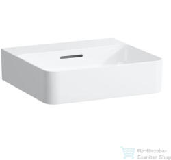Laufen Val SaphirKeramik 45x42 cm-es kézmosó csaplyuk nélkül, LCC Active bevonattal, fehér H815281A001091 (H815281A001091)
