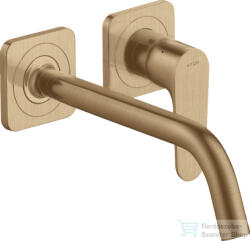 Hansgrohe AXOR Citterio M falsík alatti mosdó csaptelep 22, 7 cm-es kifolyóval, nem zárható leeresztővel, szálcsiszolt bronz 34116140 (34116140)