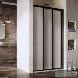 RAVAK SUPERNOVA ASDP3-130 130 cm-es tolóajtó, Fekete+Pearl 00VJ03R211 (00VJ03R211)