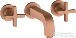 Hansgrohe AXOR Citterio falsík alatti mosdó csaptelep 16, 2 cm-es kifolyóval, szálcsiszolt vörös arany hatású 39313310 (39313310)