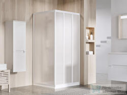RAVAK SUPERNOVA ASDP3+APSS 100x75 cm-es tolóajtós zuhanykabin fix oldalfallal, fehér/pearl 00VA01R211SET100APSS75 (00VA01R211SET100APSS75)