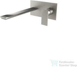 Bugnatese ATELIER falsík alatti mosdócsaptelep 21, 5 cm-es kifolyóval, belső egységgel, leeresztő nélkül, szálcsiszolt nikkel 9447NS (9447NS)