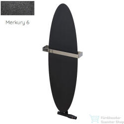 Radeco ORRO 990x280 ovális design radiátor törölközőtartó nélkül, MERKURY 6 (metál fekete) színben (Radeco_ORRO_MERKURY6)