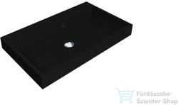 LunArt Atty 700 69, 4x41, 6 cm-es beépíthető öntöttmárvány mosdó, fekete kvarc 5999123005694 (5999123005694)