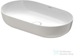 Duravit LUV 700x400 mm-es ráültethető mosdó Wondergliss bevonattal, fehér/szatén szürke matt 03797023001 (03797023001)