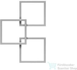 Radeco LOCO 3 970x685 design radiátor, MERKURY1 (metál ezüst) színben, balos (Radeco_LOCO_3_B_MERKURY1)