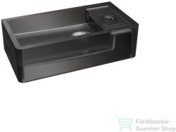 RIHO Solid Frosted 41x21 cm-es jobbos kézmosó, frosted smoke W046002F01 (W046002F01)