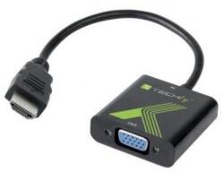 TECHLY HDMI-VGA átalakító + Audió hangleválasztó (8057685306493)