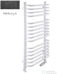 Radeco UMBERTO AD6-500/UE 1580x550 törölközőszárítós radiátor MERKURY 6 (metál fekete) színben (Radeco_UMBERTO_AD6_500_UE_MERKURY6)
