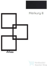 Radeco LOCO 3 MINI 707x500 design radiátor, MERKURY 8 (selyemfényű fekete) színben, jobbos (Radeco_LOCO_3_MINI_J_MERKURY8)